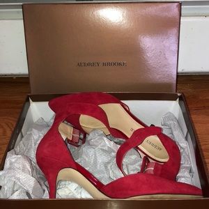 Audrey Brooke Bright Red Heels